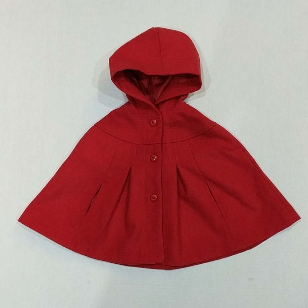 Gymboree Red Hooded Cape Coat